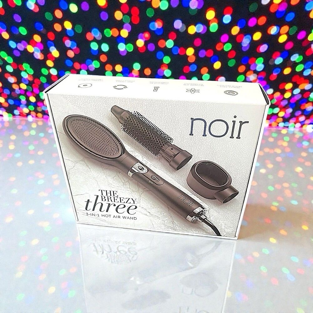 Noir The Breezy Three 3-In-1 Hot Air Wand Cortex Beauty Brand New In Box RV $250